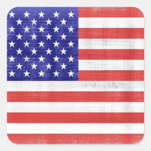 Stickers drapeau vintage États-Unis