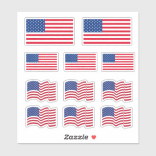 Stickers drapeaux américains