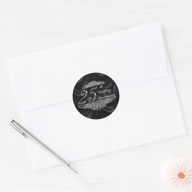 Stickers du 25e anniversaire du Mariage (Enveloppe)