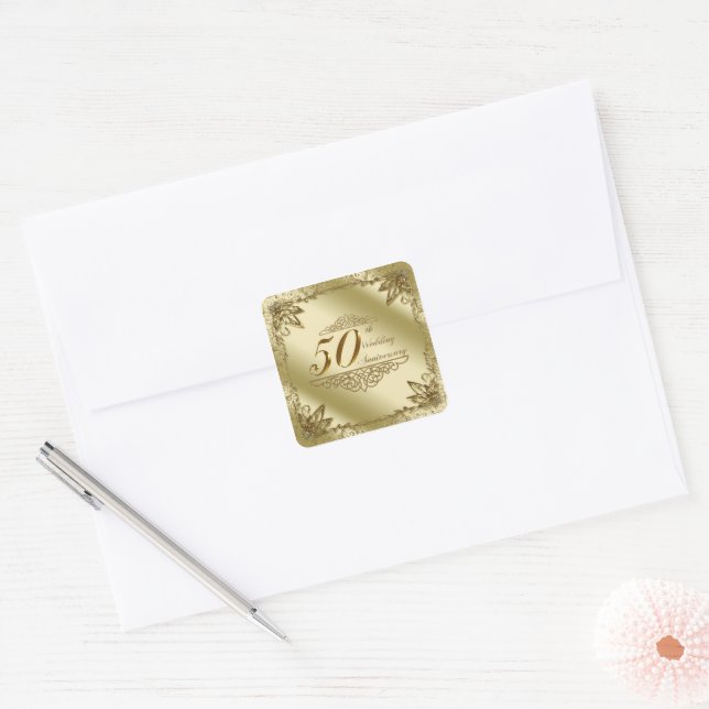 Stickers du 50e anniversaire du Mariage (Enveloppe)