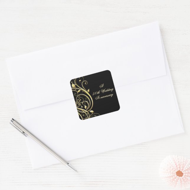 Stickers du 50e anniversaire du Mariage (Enveloppe)