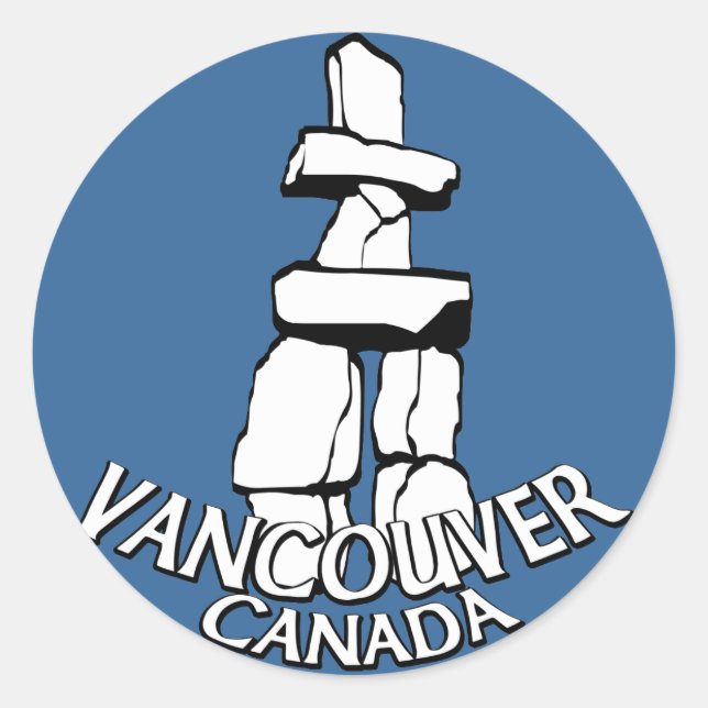 Stickers du Canada de Vancouver Totem Poteau (Devant)