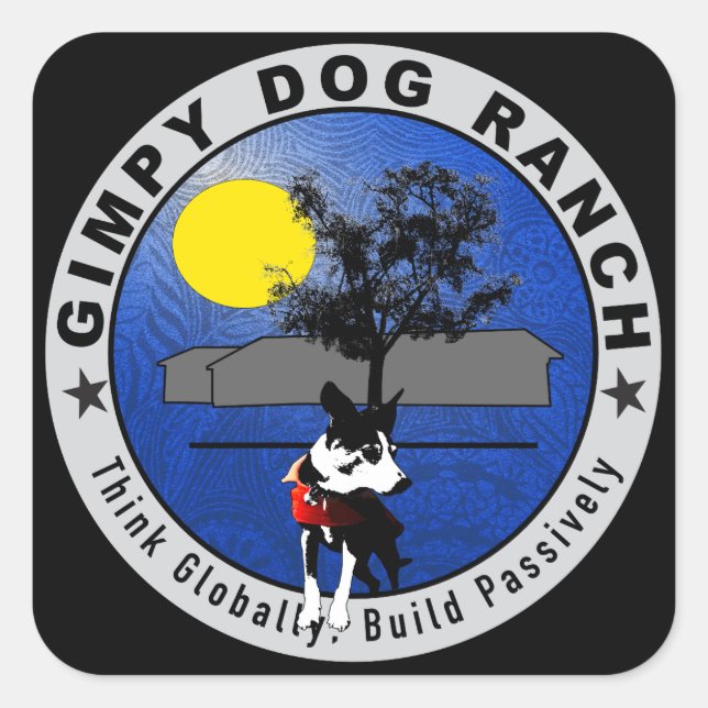 Stickers du logo du ranch pour chiens (Devant)
