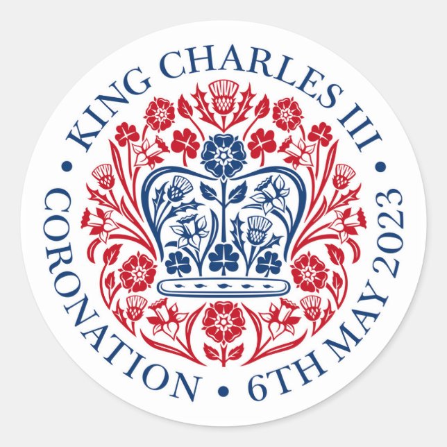 Stickers du logo officiel du couronnement King Cha (Devant)