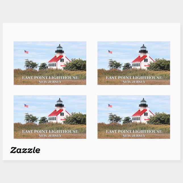 Stickers East Point Lighthouse, New Jersey (Feuille)