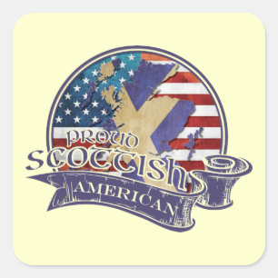 Stickers écossais américains fiers