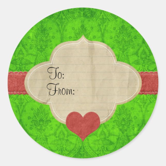 Stickers Édition limitée Noel "from-to" n°3 (Devant)