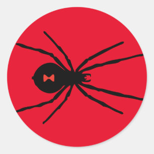 Stickers éffrayant Spider sur l'Arrière - plan rou