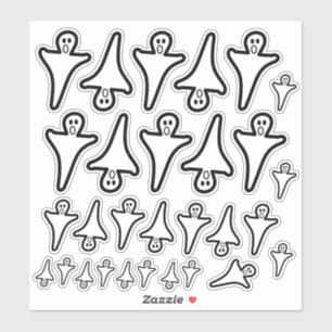 Stickers Éffrayants de fantômes d'Halloween de d