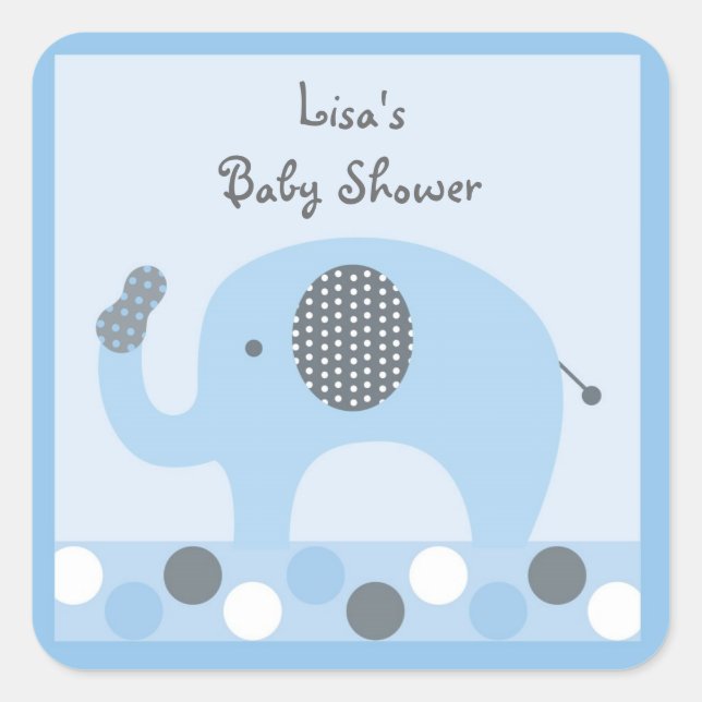 Stickers Eléphant Lil Peanut Étiquettes (Devant)