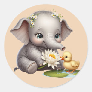 Stickers Eléphant mignons