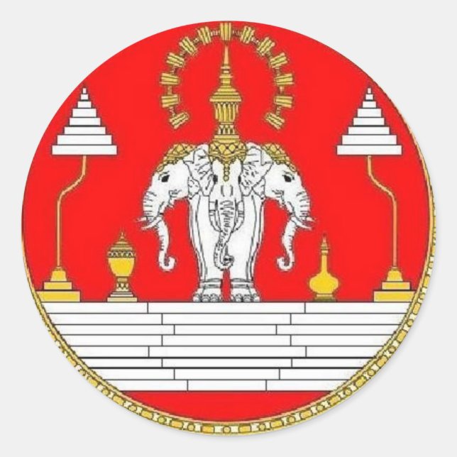 Stickers ELEPHANTS LAO (Devant)