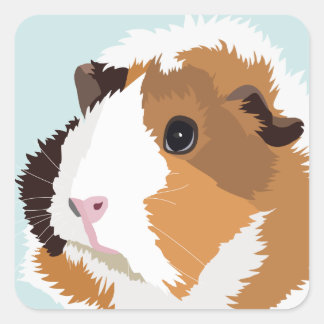 Stickers 'Elsie' du cochon de Guinée rétro