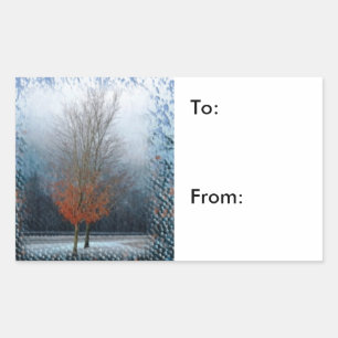 Stickers emballage cadeau de Noël de pays joyeux