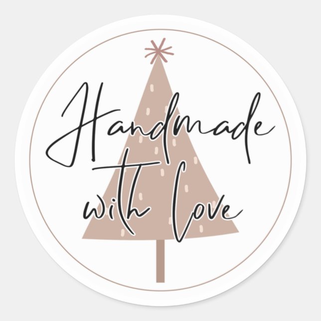 Stickers emballage de Noël pour entreprise artisan (Devant)