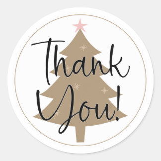 Stickers emballage de Noël, Stickers Merci