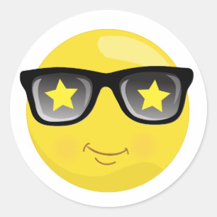 Stickers Emoji Jaune Superstar