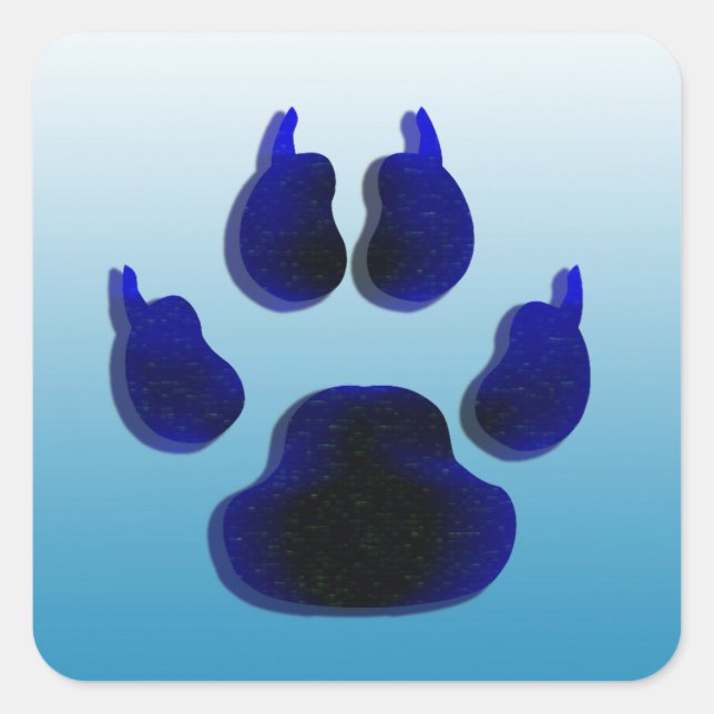 Stickers Empreintes de pattes de chien (Devant)