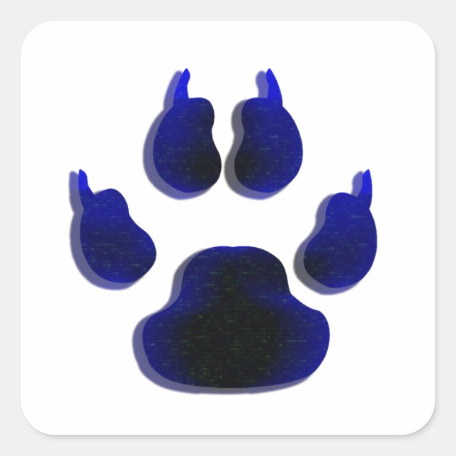Stickers Empreintes de pattes de chien (Devant)
