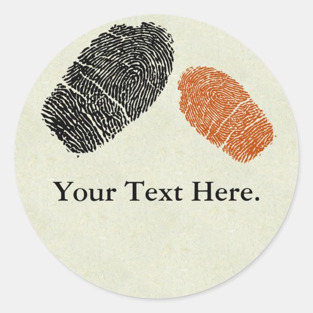Stickers empreintes digitales ou étiquettes de nom (Devant)