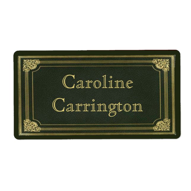 Stickers en cuir gravé vintage (Devant)