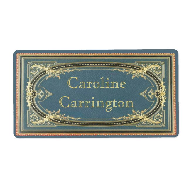 Stickers en cuir gravé vintage (Devant)