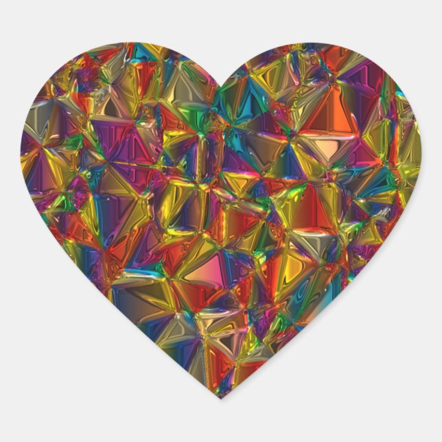 Stickers en forme de coeur en verre de Kaleidoscop (Devant)