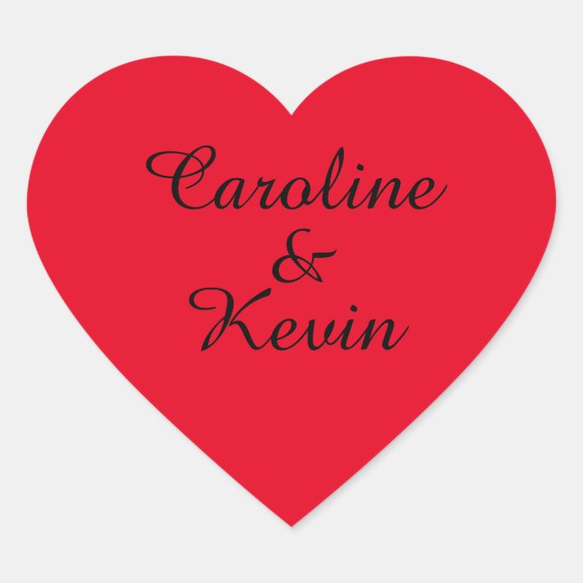 Stickers en forme de coeur pour couples (Devant)