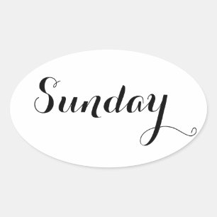 Stickers en semaine : dimanche