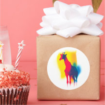 Stickers en silhouette de peinture en vaporisateur