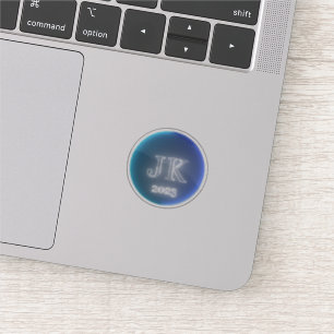Stickers en vinyle clair logo JK 2023