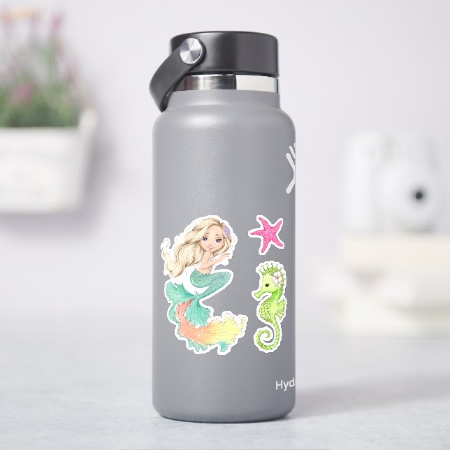 Stickers en vinyle Mermaid Life (HydroFlask)