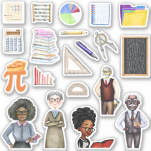 Stickers enseignant mathématiques de l'école