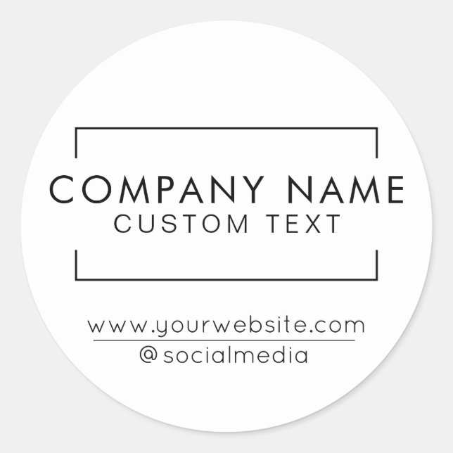 Stickers Entreprise PME moderne (Devant)