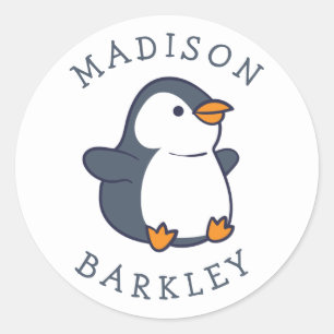 Stickers Enveloppe Adorable pour enfants Penguin