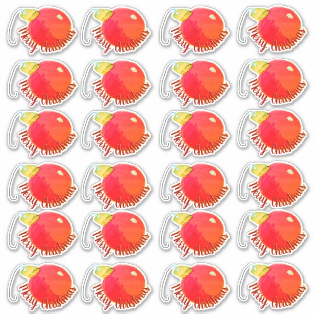 Stickers Enveloppe de carte de Noël 24 pièces (Devant)