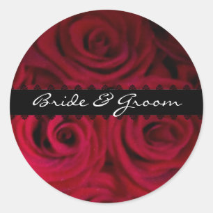Stickers Enveloppe rose rouge