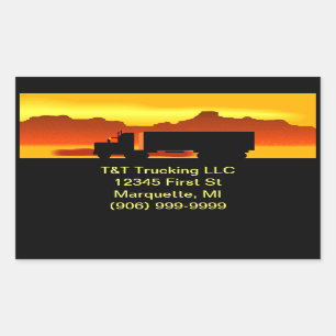 Stickers Enveloppe Semi OTR Trucking CO Promotion