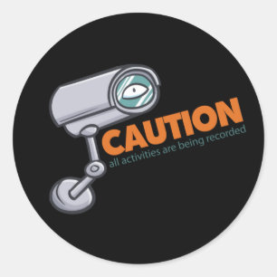 Stickers et Étiquettes amusants CCTV