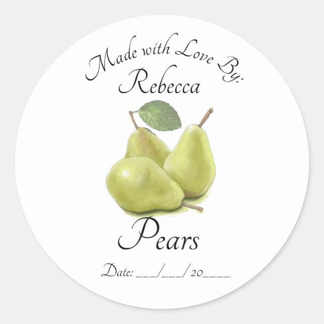 Stickers et Étiquettes Pear Preserve (Devant)