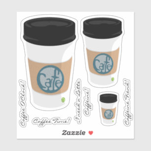 Stickers et phrases en vinyle de la Coupe du Café