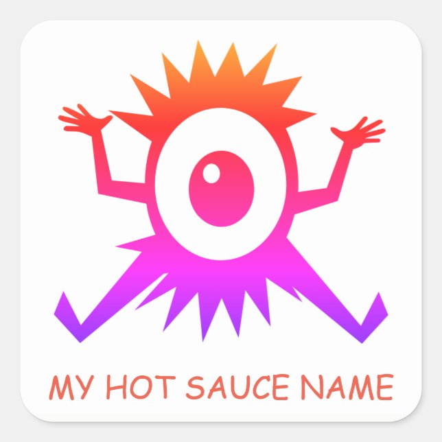 Stickers Étiquette à la sauce chaude maison (Devant)