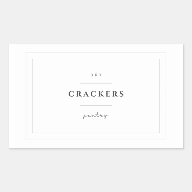 Stickers Étiquette alimentaire Crackers (Devant)