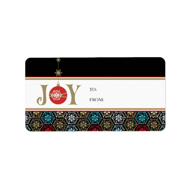 Stickers étiquette cadeau de Noël (Devant)