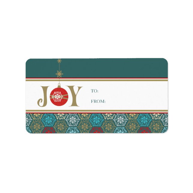 Stickers étiquette cadeau de Noël (Devant)