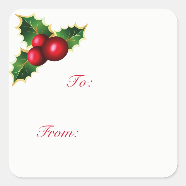 Stickers étiquette cadeau de Noël (Devant)