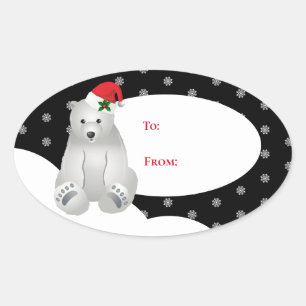 Stickers étiquette cadeau de Noël