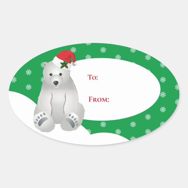 Stickers étiquette cadeau de Noël (Devant)