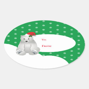 Stickers étiquette cadeau de Noël