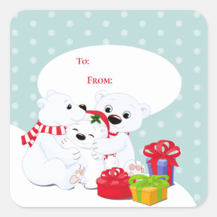 Stickers étiquette cadeau de Noël